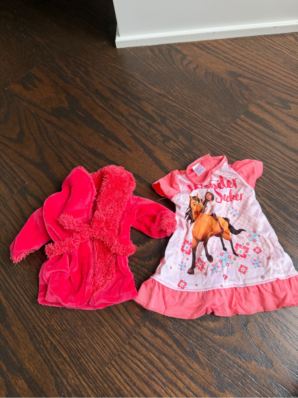DreamWorks Spirit the Horse Adventure Seeker 18” doll nightgown with a robe